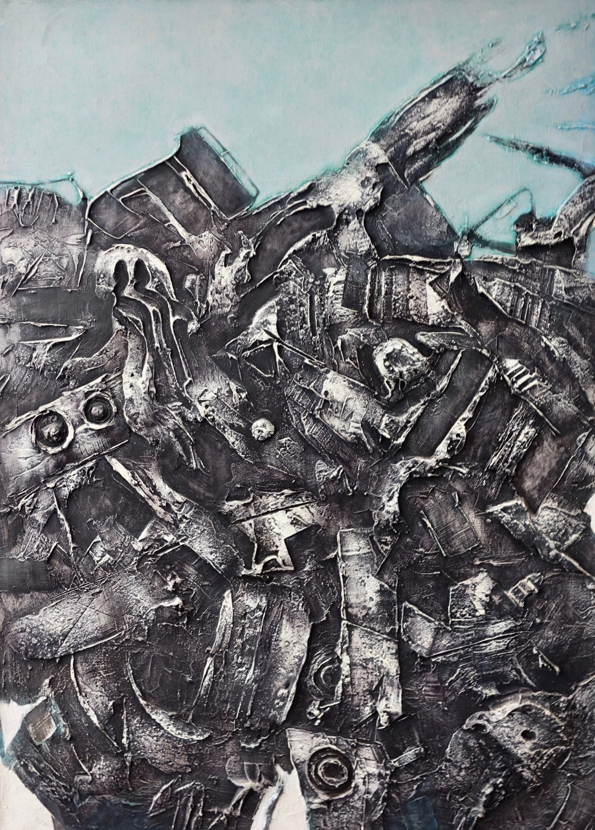 Peter Schubert Zerstörte Landschaft 1963