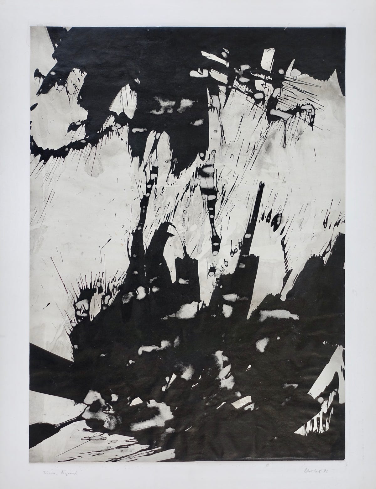 Peter Schubert Tusche Original 1972