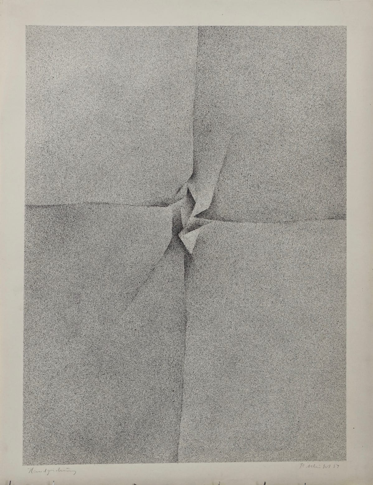 Peter Schubert Handzeichnung 1959