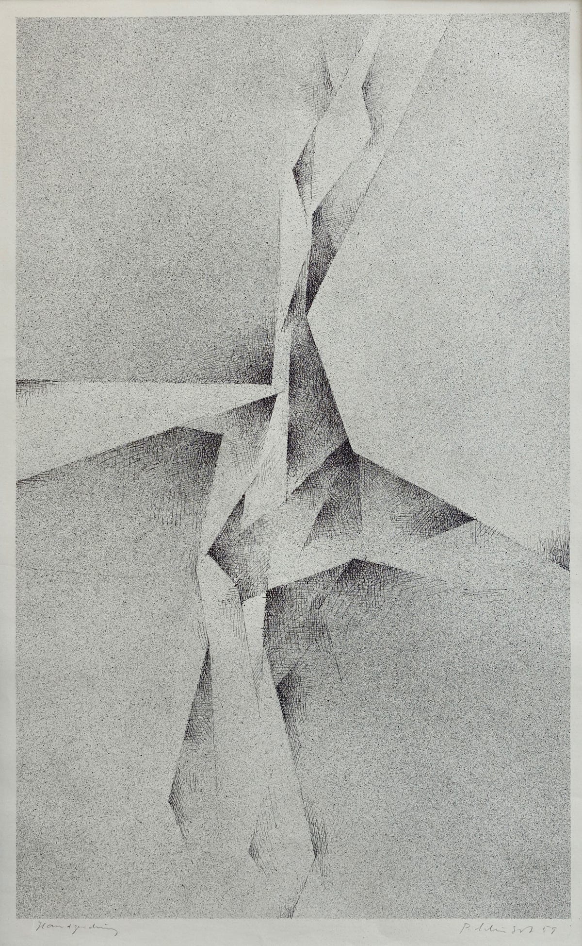 Peter Schubert Handzeichnung 1959