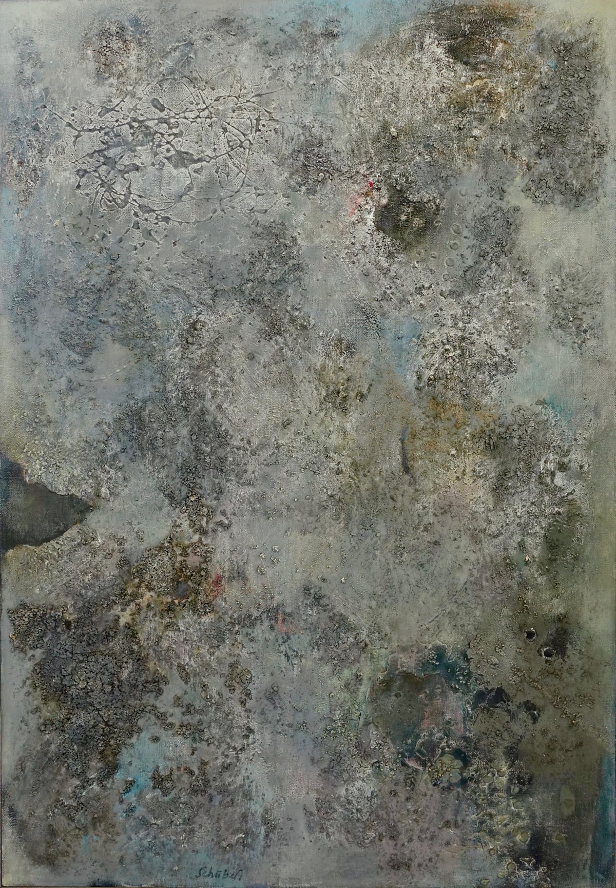 Peter Schubert Reliefbild Grau 1961