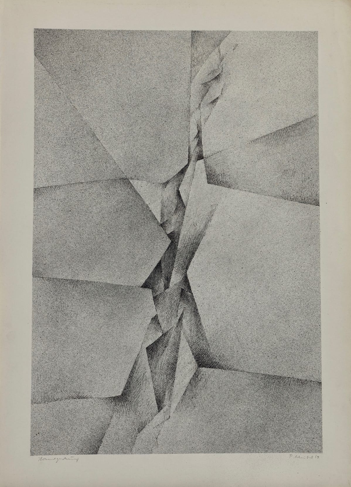 Peter Schubert Handzeichnung 1959